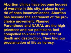 Standing for Life in a Culture of Death3