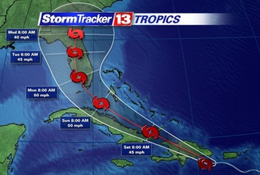 Storm Erika and Cuba