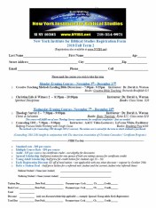NYIBSregistration Fall 2